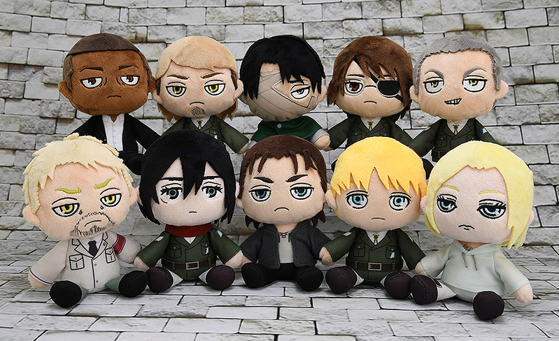 attack on titan plush mikasa