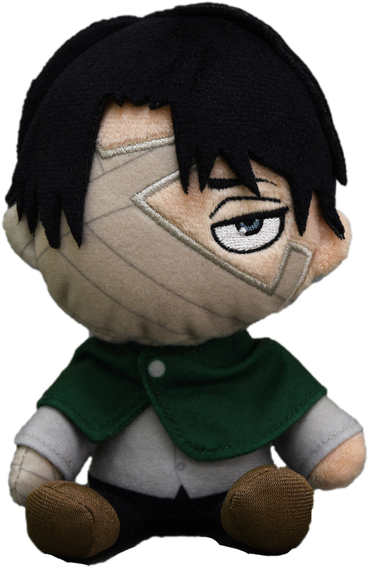 Attack on Titan x Sanrio Levi Face factory Pouch Plush