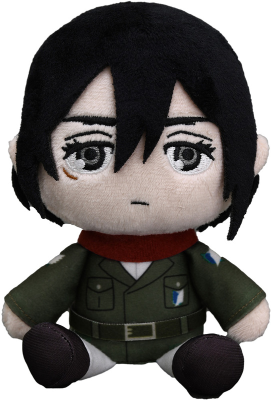 attack on titan plush mikasa