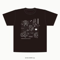 hololive Meet 2024 Deformed Illustration T-shirts (Black) [L Size]