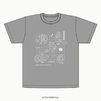 -PRE ORDER- hololive Meet 2024 Deformed Illustration T-shirts (Grey) - XL