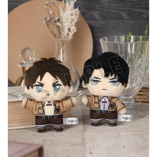 -PRE ORDER- Attack on Titan Chokonto! Plush Mascot Set Eren & Levi