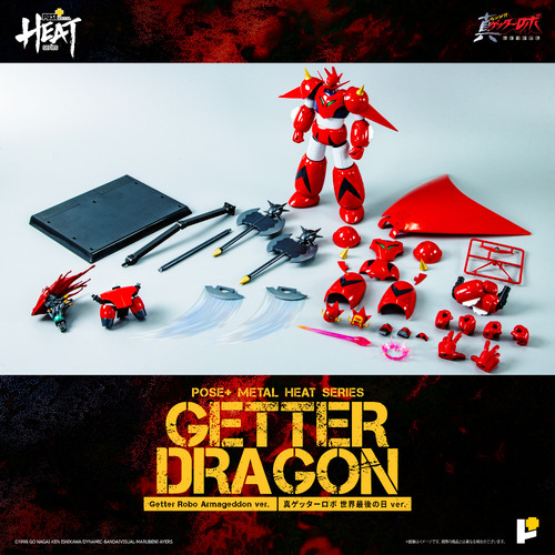 -PRE ORDER- POSE+ Metal Heat Series Getter Dragon (Getter Robo Armageddon Ver.)