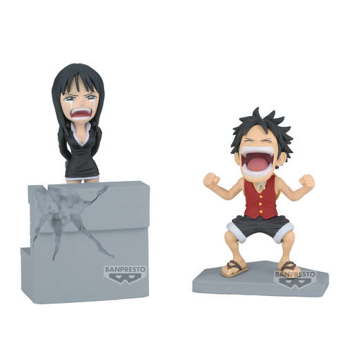 -PRE ORDER- World Collectable Figure Log Stories Monkey D. Luffy & Nico Robin