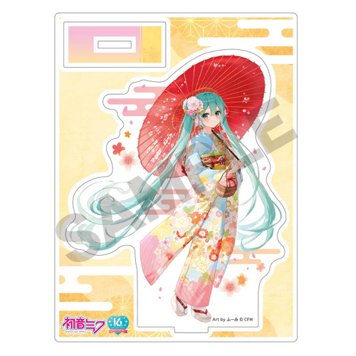 Hatsune Miku Acrylic Stand Kimono Sanpo