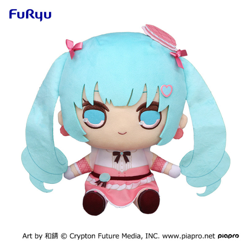 Hatsune Miku Kyurumaru Big Plush Pink Macaron ver.