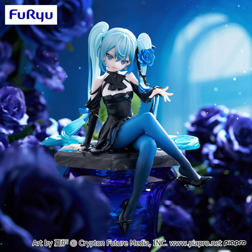 Hatsune Miku Noodle Stopper Figure Flower Fairy Blue rose