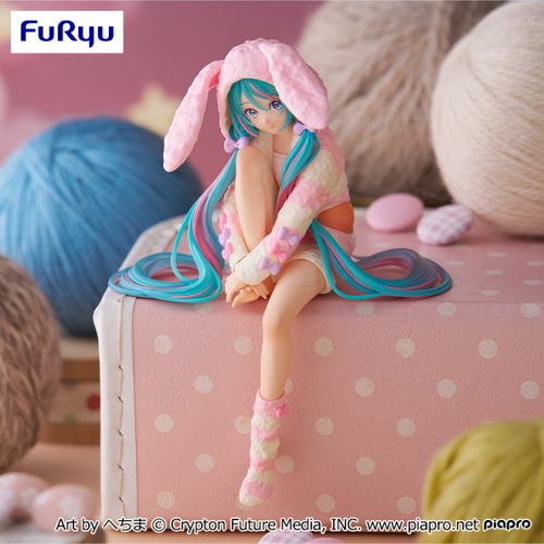 -PRE ORDER- Hatsune Miku Noodle Stopper Figure Bunny Ear Pajamas