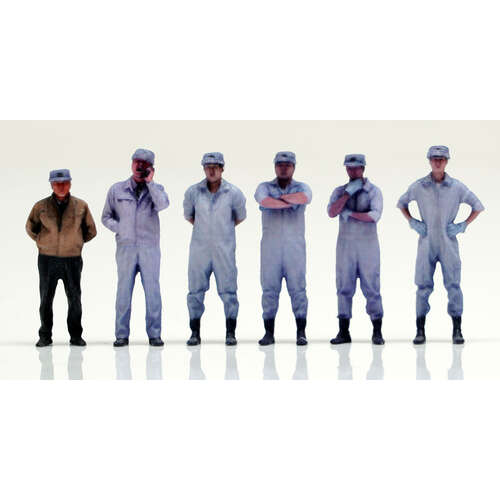 -PRE ORDER- 1/60 Scale Figure Shinohara Heavy Industries Employee 6 Set