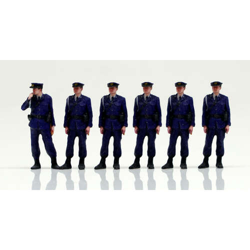 -PRE ORDER- 1/60 Scale Figure Police Officer 6 Set