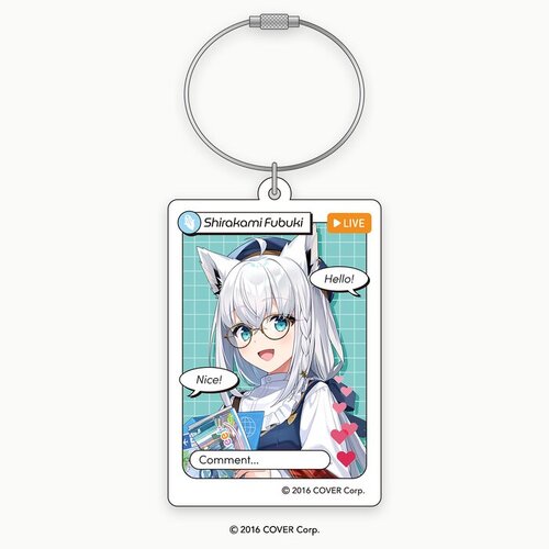 -PRE ORDER- hololive Meet 2024 Livestream-style Acrylic Keychains Shirakami Fubuki