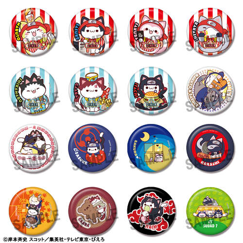 -PRE ORDER- Naruto Mega Cat Project Nyaruto! Metal Badge Collection [BLIND BOX]