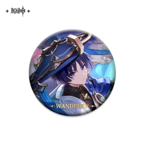 Genshin Impact Theme Chara Can Badge Wanderer