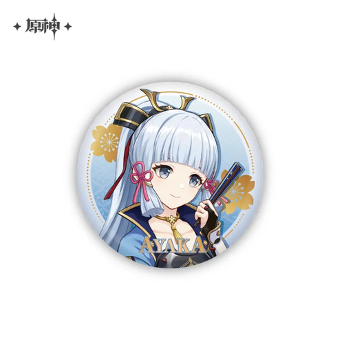 Genshin Impact Hanasaki City Series Kamisato Ayaka Can Badge