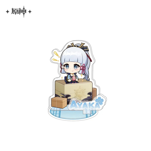 -PRE ORDER- Genshin Impact Hanasaki City Series Chibi Acrylic Stand Kamisato Ayaka