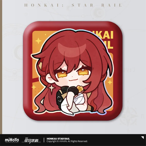 Honkai: Star Rail Pom-Pom Gallery Emote Square Badge Himeko