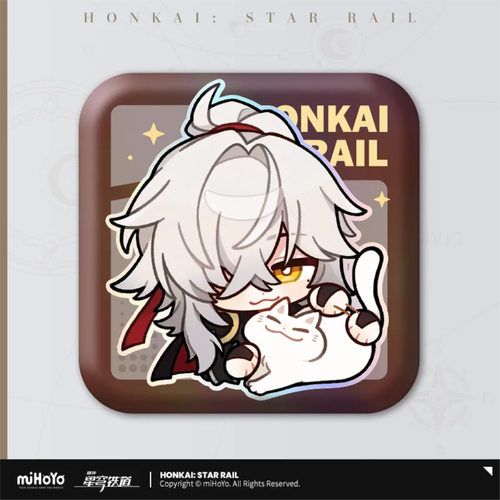 Honkai: Star Rail Pom-Pom Gallery Emote Square Badge Jing Yuan