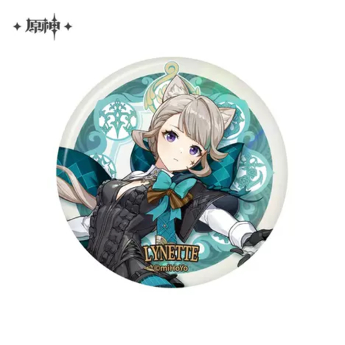 Genshin Impact Court of Fontaine Series Theme Chara Can Badge Lynette