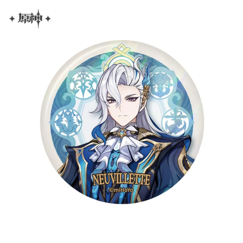 Genshin Impact Court of Fontaine Series Theme Chara Can Badge Neuvillette