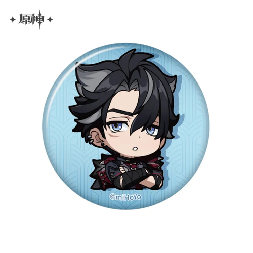 Genshin Impact Court of Fontaine Series Chibi Chara Can Badge Wriothesley