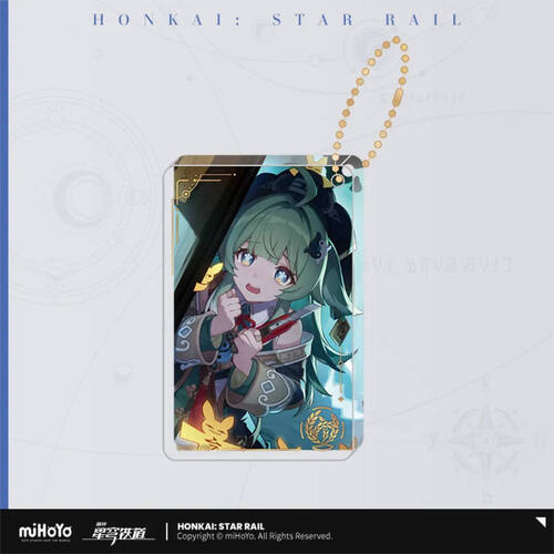 -PRE ORDER- Honkai: Star Rail Light Cone Glitter Acrylic Keychain Night of Fright