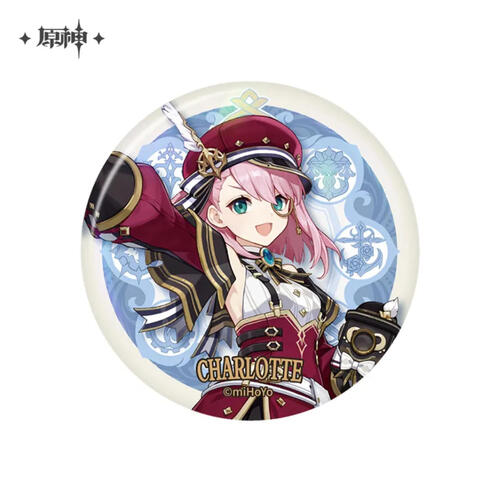 Genshin Impact Court of Fontaine Series Theme Chara Can Badge Charlotte