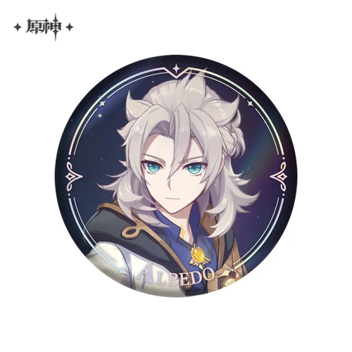 Genshin Impact Character PV Series Can Badge Albedo