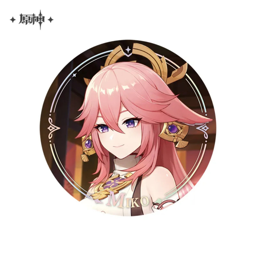 Genshin Impact Character PV Series Can Badge Yae Miko