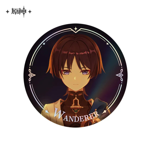 Genshin Impact Character PV Series Can Badge Wanderer