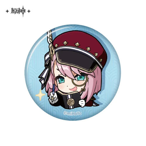 Genshin Impact Court of Fontaine Series Chibi Chara Can Badge Charlotte