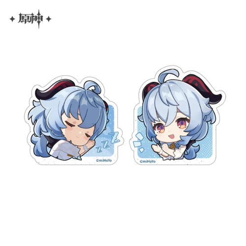 Genshin Impact Happy Heart Series Peripherals Acrylic Clip Ganyu (2pcs)