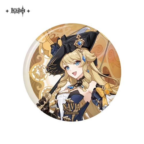 Genshin Impact Court of Fontaine Series Theme Chara Can Badge Navia