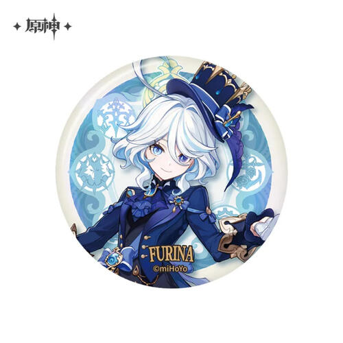 -PRE ORDER- Genshin Impact Court of Fontaine Series Theme Chara Can Badge Furina Fan