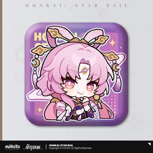 -PRE ORDER- Honkai: Star Rail Pom-Pom Gallery Emote Square Badge Fu Xuan