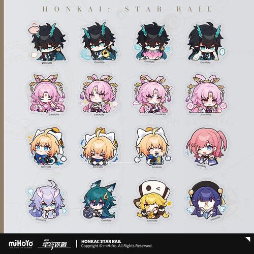 -PRE ORDER- Honkai: Star Rail Pom-Pom Gallery Sticker Celestial Eyes Above Mortal Ruins