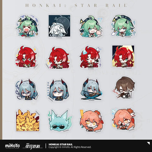 -PRE ORDER- Honkai: Star Rail Pom-Pom Gallery Sticker The Crepuscule Zone