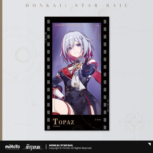 -PRE ORDER- Honkai: Star Rail Stars Invitation Series Imitation Film Card Topaz and Numby