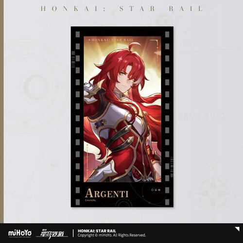 -PRE ORDER- Honkai: Star Rail Stars Invitation Series Imitation Film Card Argenti