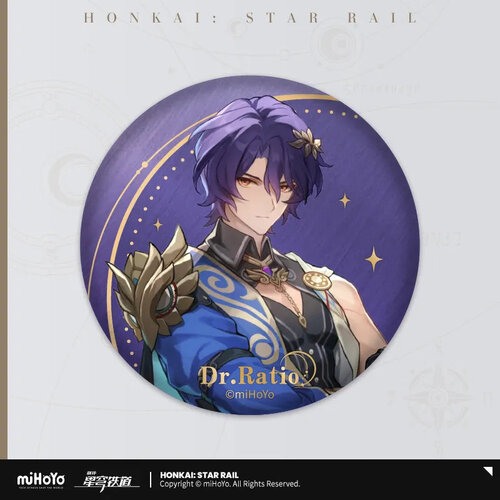 -PRE ORDER- Honkai: Star Rail Interstellar Journey Can Badge Dr. Ratio