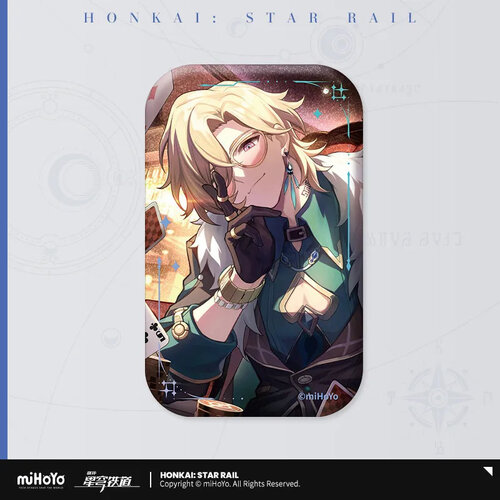 -PRE ORDER- Honkai: Star Rail Light Cone Can Badge Inherently Unjust Destiny (Aventurine)