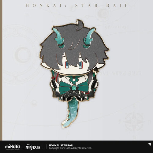 Honkai: Star Rail Chibi Chara Metal Badge Dan Heng Imbibitor Lunae