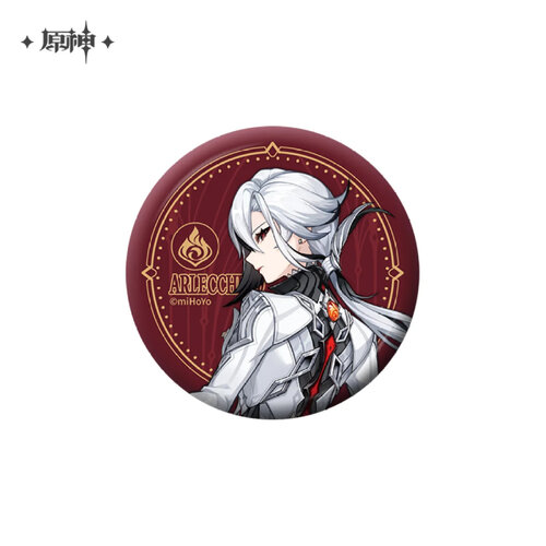 -PRE ORDER- Genshin Impact Fatui Series Can Badge Arlecchino