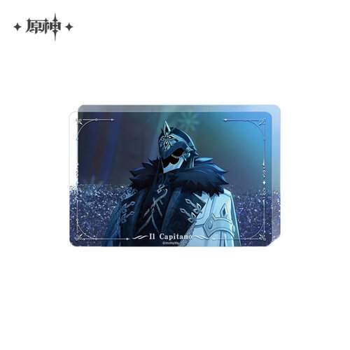 -PRE ORDER- Genshin Impact Winter Night Lazzo Series Il Capitano Glitter Acrylic Block