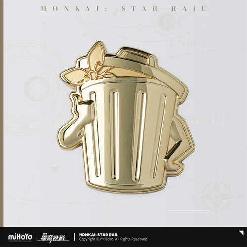 -PRE ORDER- Honkai: Star Rail Lordly Trashcan Fridge Magnet Gold