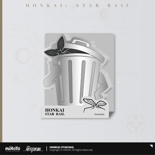 -PRE ORDER- Honkai: Star Rail Lordly Trashcan Sticky Notes Silver