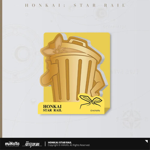 -PRE ORDER- Honkai: Star Rail Lordly Trashcan Sticky Notes Gold