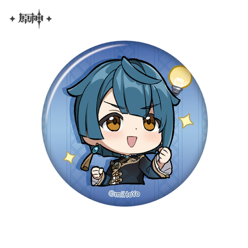 Genshin Impact Chibi Emoji Chara Badges Xingqiu