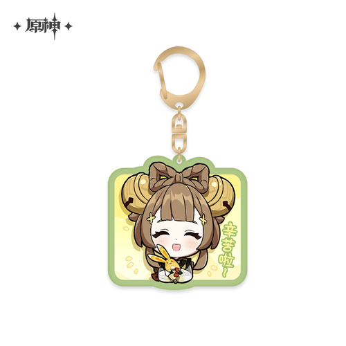 Genshin Impact Chibi Emoji Chara Acrylic Strap Yaoyao