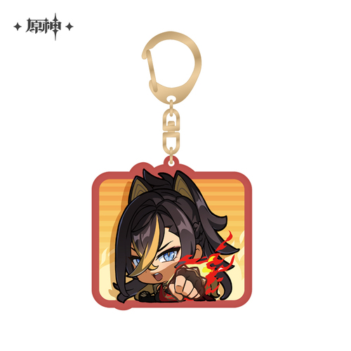 Genshin Impact Chibi Emoji Chara Acrylic Strap Dehya