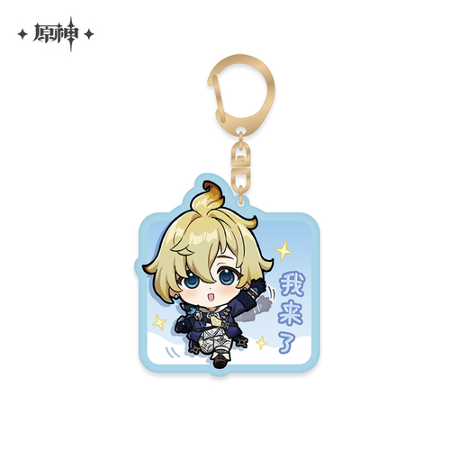 Genshin Impact Chibi Emoji Chara Acrylic Strap Mika